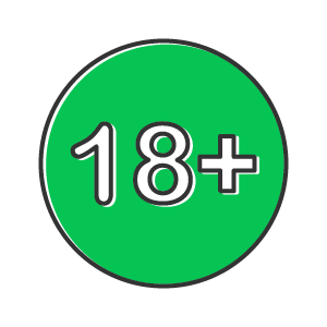 18+ green icon