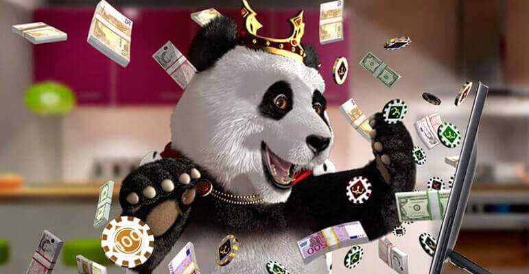 royal panda mascot
