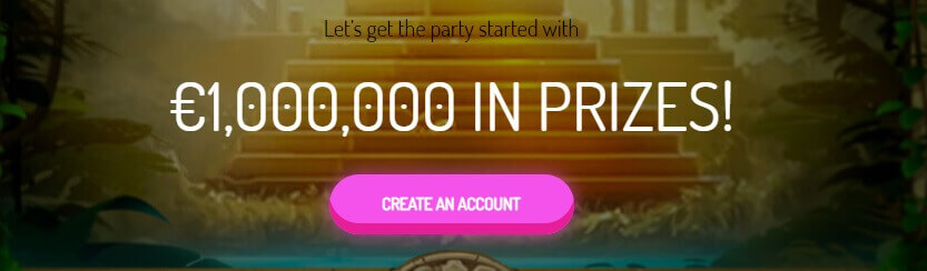 neonvegas promotion  €1,000,000 IN PRIZES!