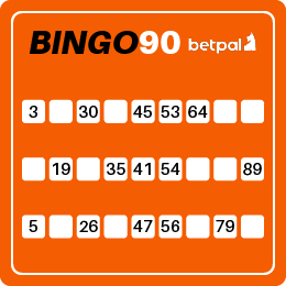 bingo 90 card